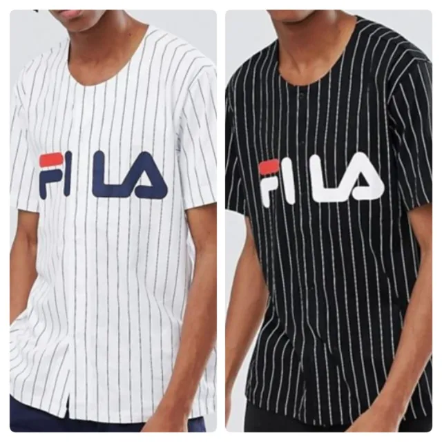 Men`s New Baseball Shirt Size S-M-L-XL Black & White Authentic