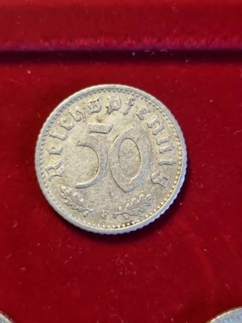 Deutschland 3. Reich 50 Pfennig 1942 F SChön