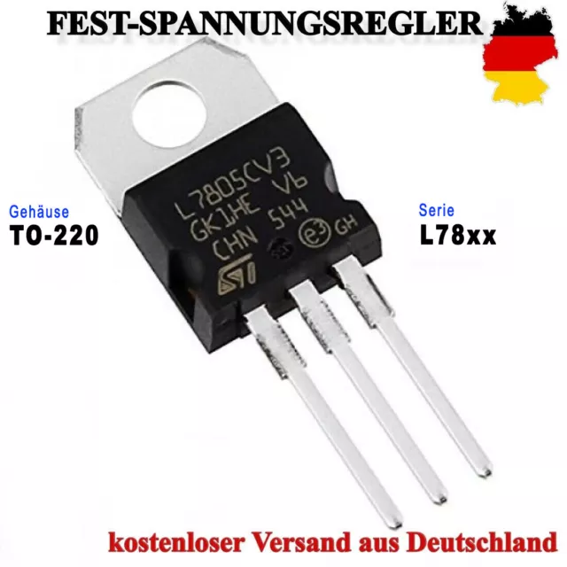 ★Fest Spannungsregler Lm 7805 7806 7809 7812 78 To220 5V 6V  9V 10V 12V15V L Cv★