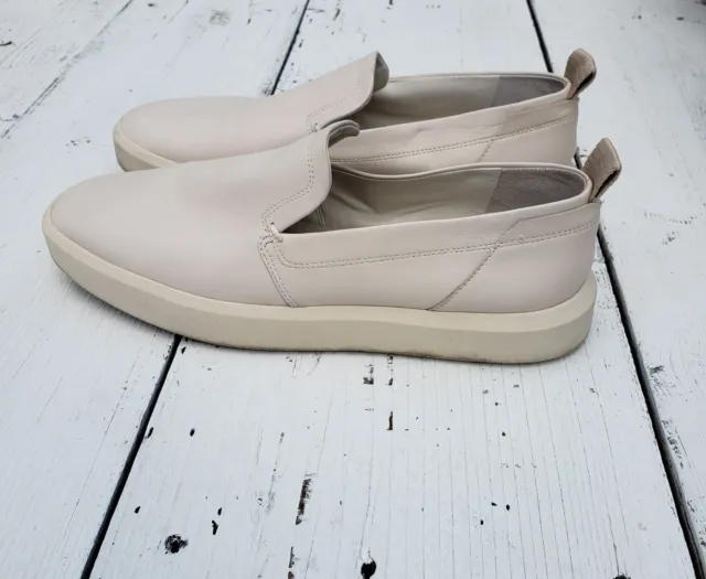 Franco Sarto A-Prato Leather Women's Ivory Size 9 M  Slip-On Sneakers Shoes