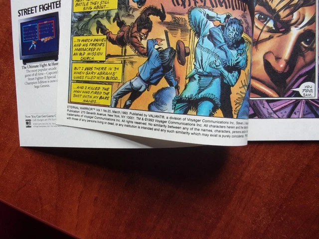 Valiant comic book-Eternal Warrior-March 1993,Vol 1, No 20 3