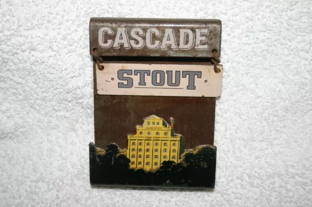 Cascade.  "Stout" Beer Badge/Tap/Top/Decal