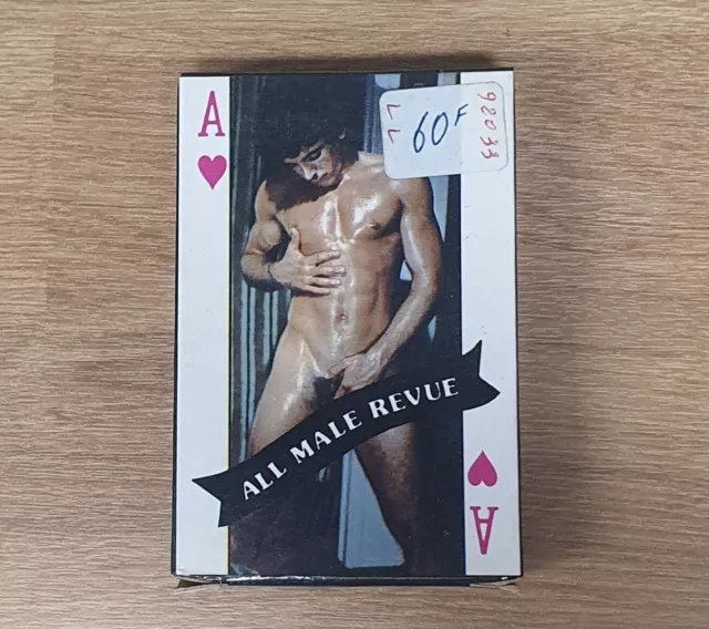 Jeux de Cartes érotiques All Male Revue avec photos Sexuelles d'Hommes Neuf