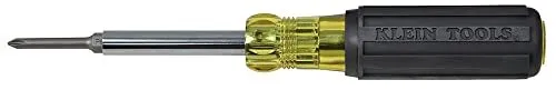 Klein Tools 32560 Multi-Bit Screwdriver / Nut Driver, Extended Reach 6-in-1 Tool