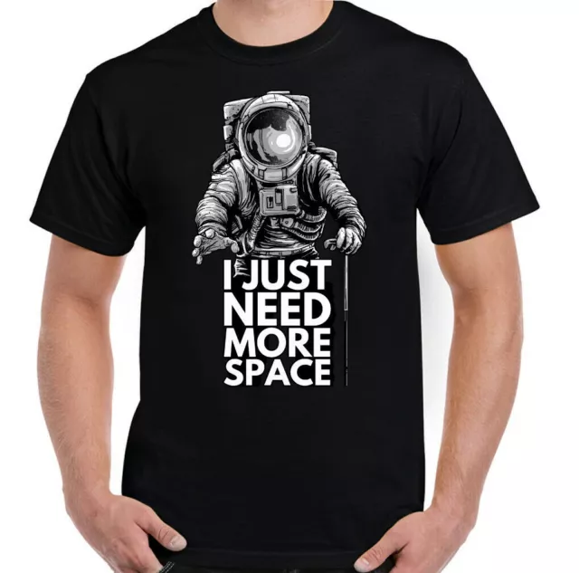 Astronaut T-Shirt I Just Need More Space Mens Funny Astronomy Universe Top
