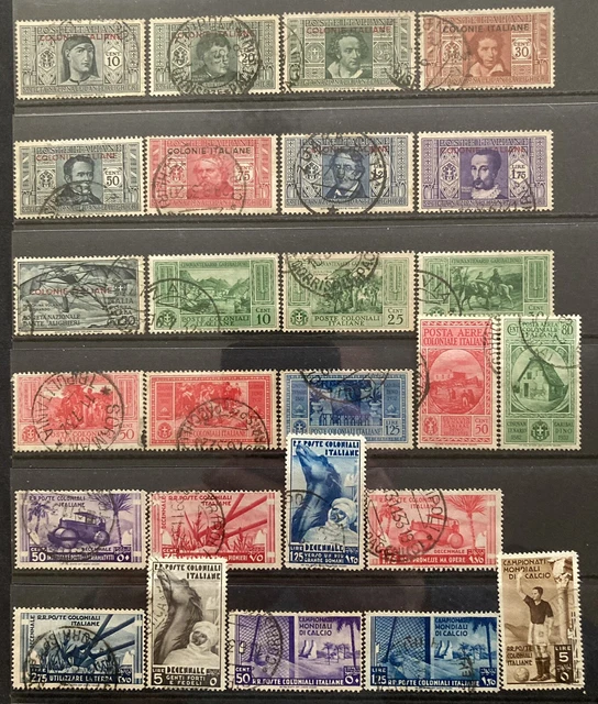 Italy 1932-1934 Italian Colonies (General issues) Used