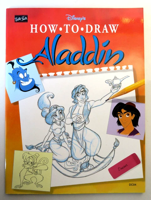 Aladdin Character. Draw DISNEY - HOW To Draw Aladdin - Walter Foster Large Format PB 1993 £13. ...