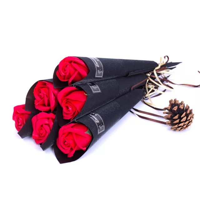 Soap Rose Artificial Flower Valentine's Day Gift Fake Rose Carnation Flower $d