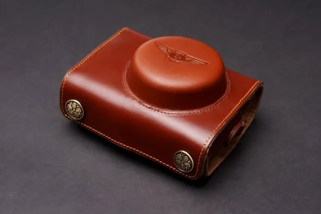 Genuine Real Leather Full Camera Case Bag for SONY RX100 VII Mark VII M7 VI M6