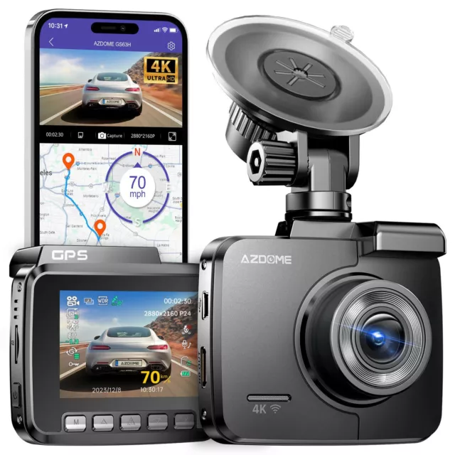 AZDOME 1080p Dash Cam M01  3 ''ips LED-Bildschirm Nachtsicht schleife Aufnahme