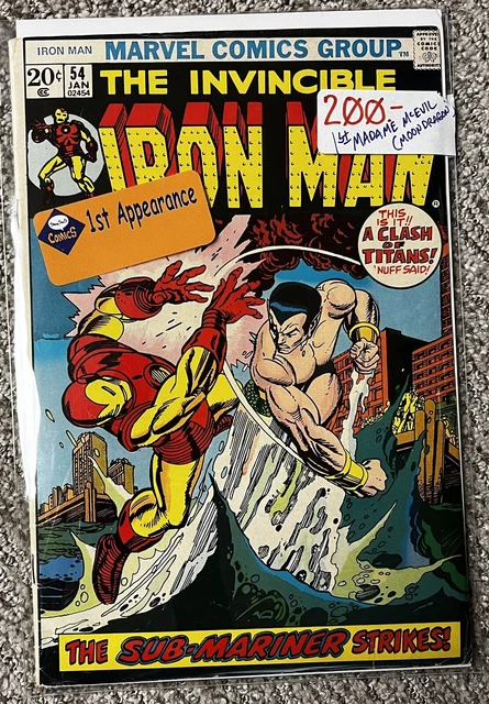 THE INVINCIBLE IRON MAN #54 January 1973 First appearance of Moondragon