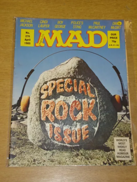 Mad Magazine #276 1985 Apr Vg Thorpe And Porter Uk Magazin Rockausgabe