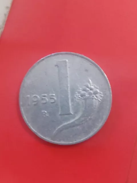 Repubblica Italiana - Rara Moneta Da 1 Lira - 1955 Fdc 