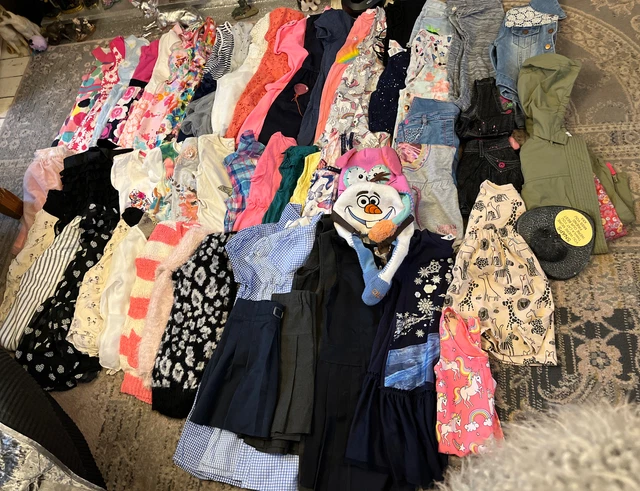 Bundle Of Girls Clothes Age 6-7 Years GEORGE NEXT M&S Large Lot VGC