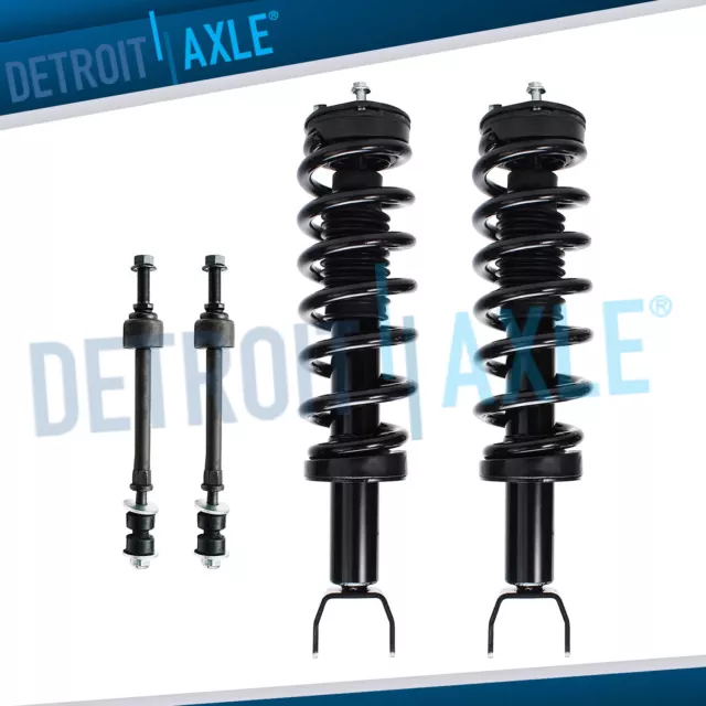 4WD FRONT STRUTS w/ Coil Spring + Sway Bar Links for 2009 2018 Dodge