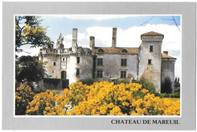 Château de Mareuil 24 Périgord Dordogne CPSM colorisée écrite vers 1950-60