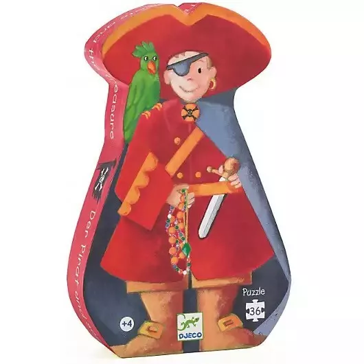 DJECO Puzzle: Piratenschatz - 36 Teile