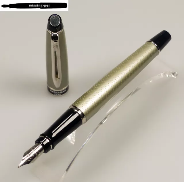 Estilográfica Waterman Expert en City Line Urban Silver con F-nib