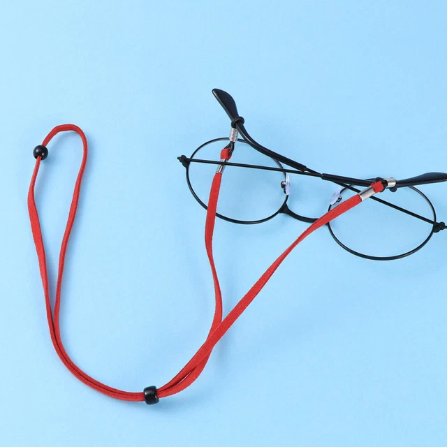 Gafas de cuero cuerda antideslizantes soporte de vidrio decorativo cuerda para mujer dama mujer hombre
