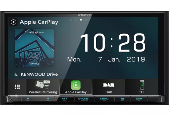 Kenwood DMX8019DABS 2-DIN | DAB+ | Bluetooth |  Apple CarPlay Autoradio Wireless