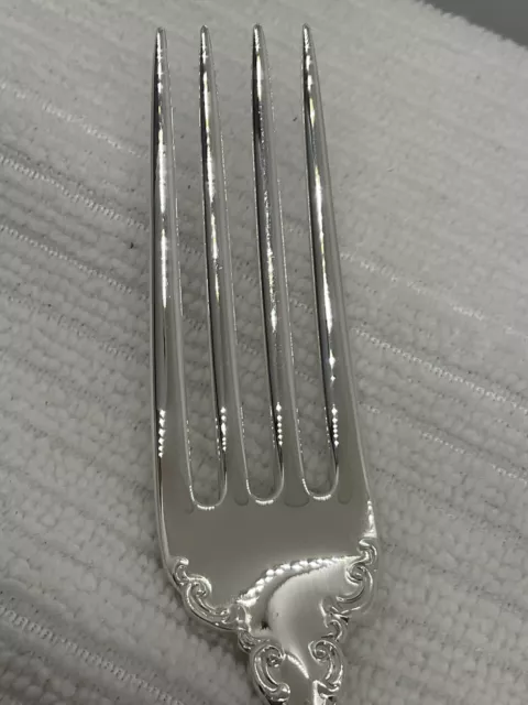 GORHAM STRASBOURG Sterling Silver 7 " Fork BEAUTIFULLY REFURBISHED  GS Hallmark 2