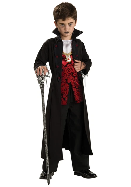 Rubies Boy's Black and Red Royal Vampire Halloween Costumes - Size Large
