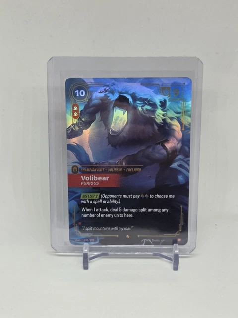 RIFTBOUND CARD LEAGUE OF LEGENDS TCG: Volibear - Furious OGN 041 ...