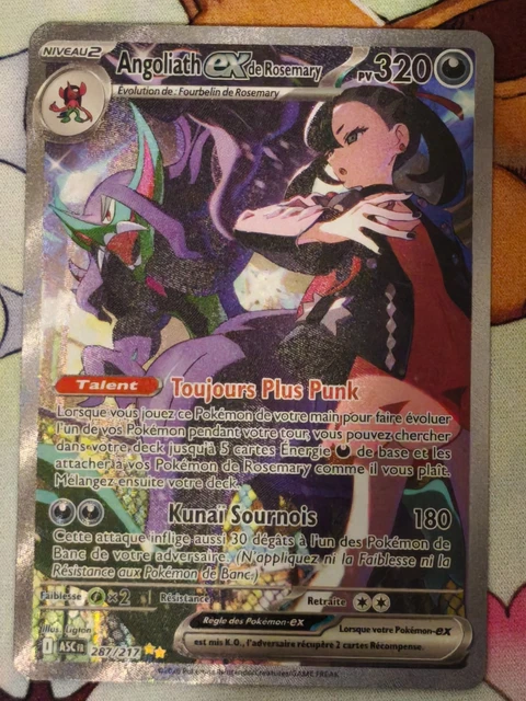 Coffret Pokémon Angoliath Ex Rosemary 136/182 – 10 Cartes, Série Écarlate Et Violet, Rivalités Destinées