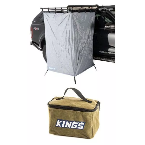 Adventure Kings Instant Ensuite Awning Shower Tent + 400GSM Canvas Toiletry Bag