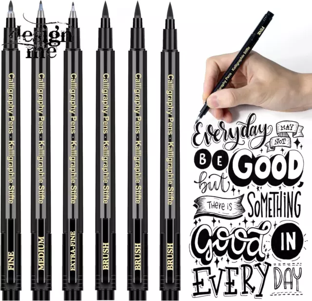 Kalligraphie Stift Handlettering Stifte Kaligraphiestifte Stifte Set Schwarz