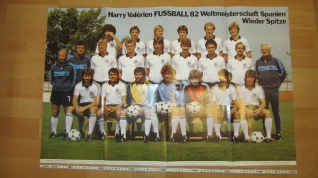 RIESEN - DFB PosterWM 1982 Deutschland Frankreich EM BRD Fussball Nationalelf