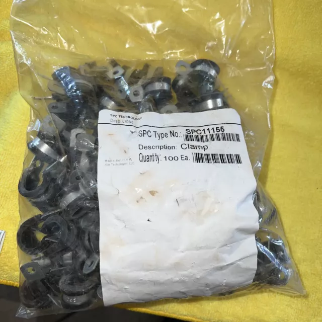 SPC Technology SPC11155 Fastener Rubber Cushioned P Clip Screw Mount Cable Clamp