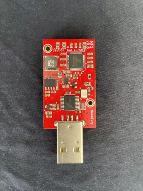 NanoFury BF1 USB BITCOIN Bloque Erupto BTC Asic Minero Rojo
