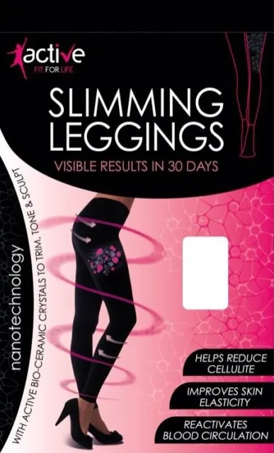 Anti-Cellulite Calorie Burning Slimming Leggings With Nanotechnology, S - Xxxl