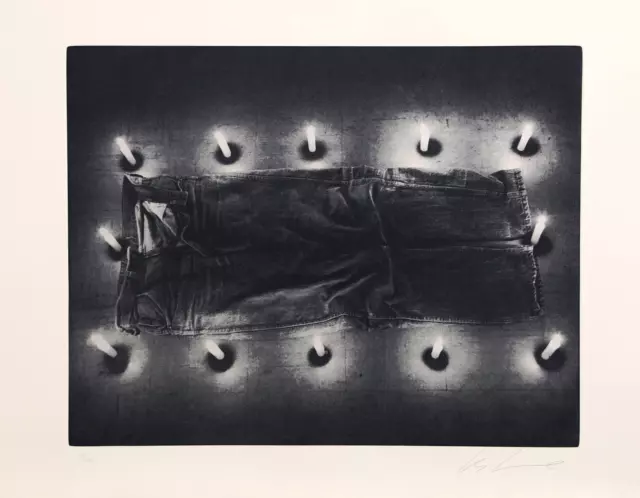 Les Levine, Jeans from the Candelight Series, Photo-Etching, signed and numbered