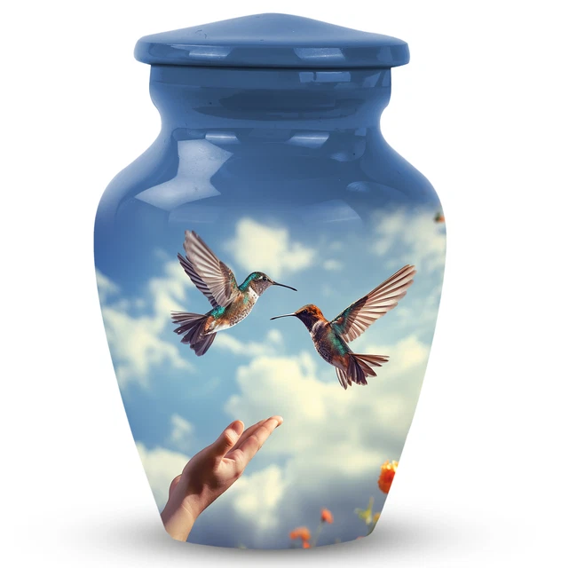Gioielli Ricordo Per Ceneri A Forma Di Colibrì - Ciondolo Urna In Acciaio Inox 316L Con Kit Di Riempimento E Catena 50,8 Cm - Portacenere Cremazione Per Ricordo Di Una Persona Cara - 2