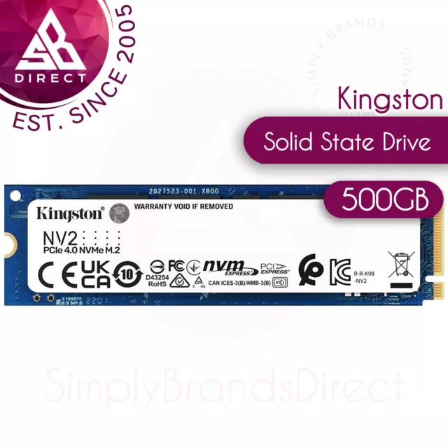 KINGSTON TECHNOLOGY DISQUE dur - SSD NV2 - 1To interne - M.2 2280 PCIe 4.0  NV EUR 79,85 - PicClick FR