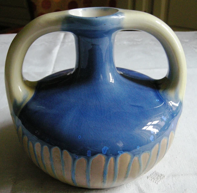 Vase Boule En Gres  A Deux Anses Metenier ??