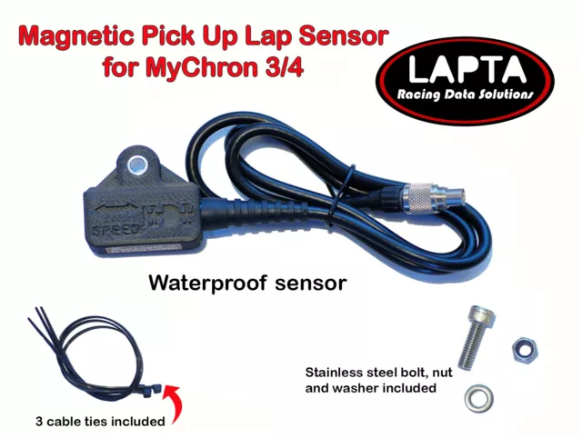 Lap Magnetic Pick Up for MyChron 3 and 4 Kart Lap Timer Sensor Black