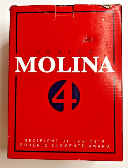 Yadier Molina Roberto Clemente Award Double Bobblehead Cardinals SGA Coca Cola