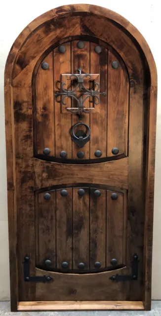 Rustic reclaimed solid ALDER door window U choose dimension storybook winery