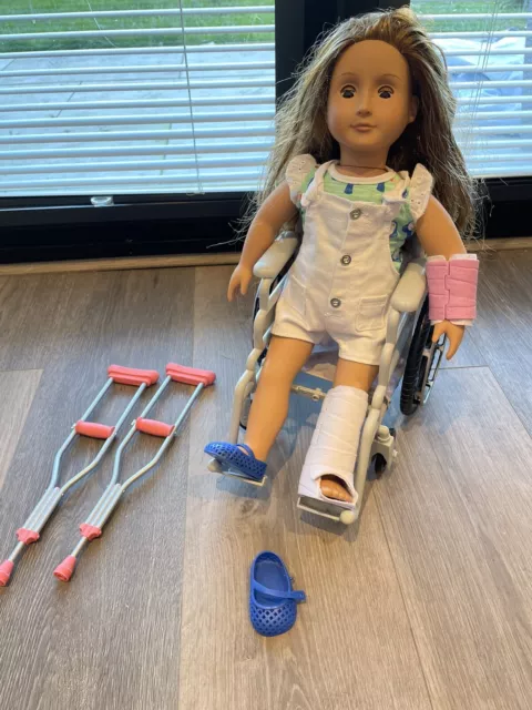 Our generation doll wheelchair deals and crutches