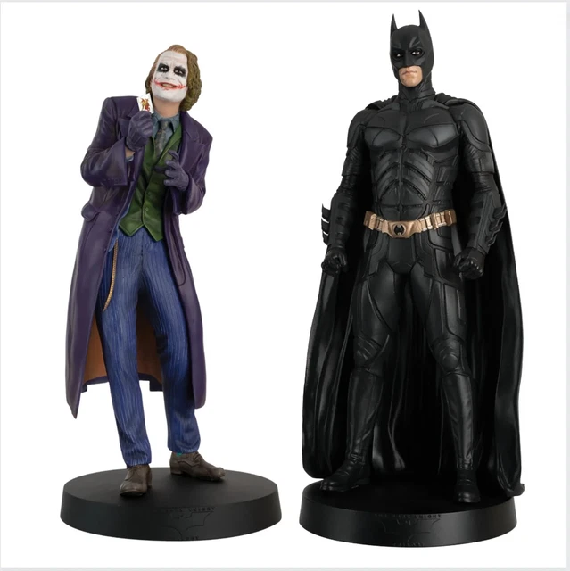 The Dark Knight Eaglemoss Mega Joker & Batman Figure Bundle