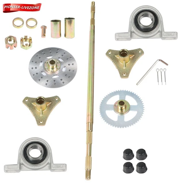 NEW DRIFT TRIKE Go Kart Rear Live Axle Kit, Sprocket & Hub Axle 740mm