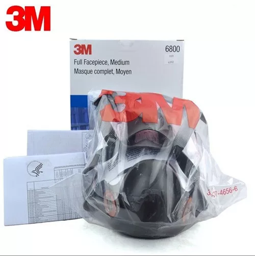 6800 Full Face Reusable Respirator Medium Shield Protection Spray Gas Mask