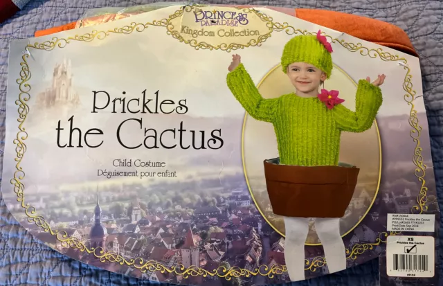 Child Toddler Costume Prickles the Cactus Plant Costume, Toddler Kid, Size XS