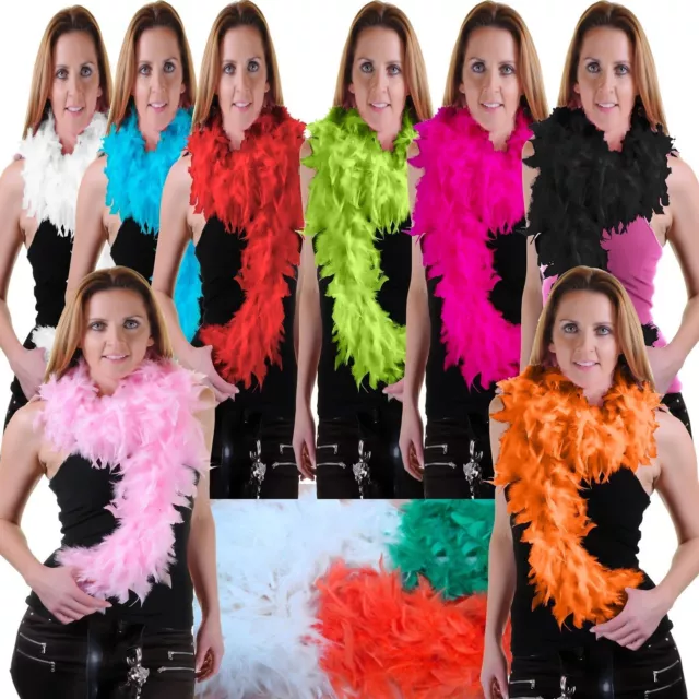 New Ladies 150CM High Quality Feather Boa 20s Flapper Hen Night Fancy Dress50gm