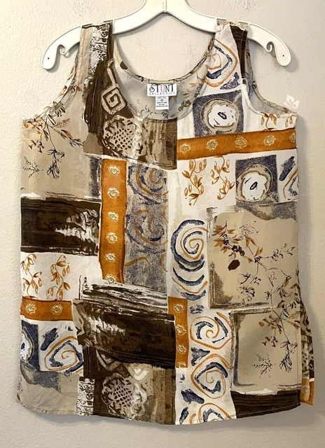 Stunt Collection Vtg. Silk Tank Top Size S 1990'Ss Era Excellent Condition Read