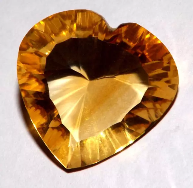 10.90 cts Citrine 17 x 16 mm Concave cut AAA Natural Loose Gemstone #dct564