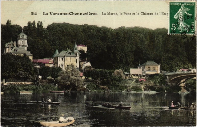 CPA La Varenne La Marne le Pont et le Chateau de l'Etape (1347678)